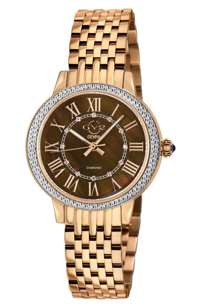 GV2 Astor III Diamond Swiss Bracelet Watch, 34mm - 0.06 ctw