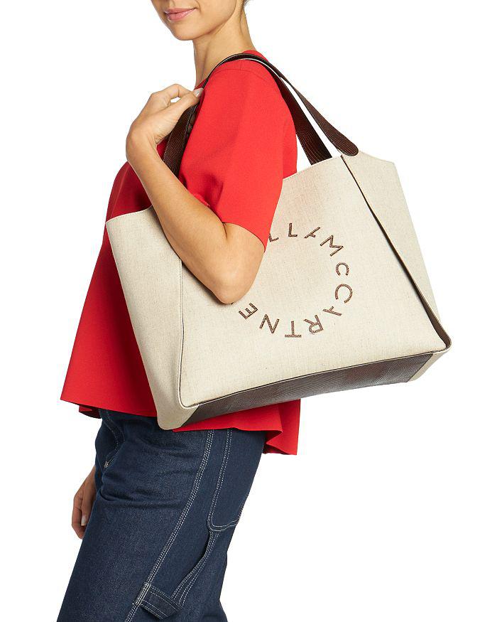 Stella McCartney Canvas Logo Tote Bag
