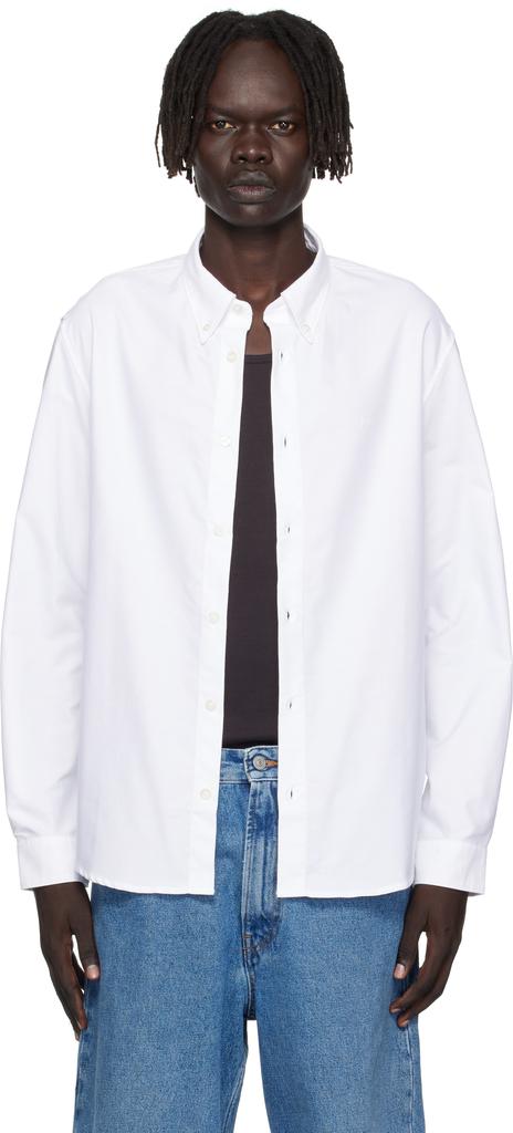 Shop Navy JJJJound Edition Weekend Shirt on Sale at BeyondStyle