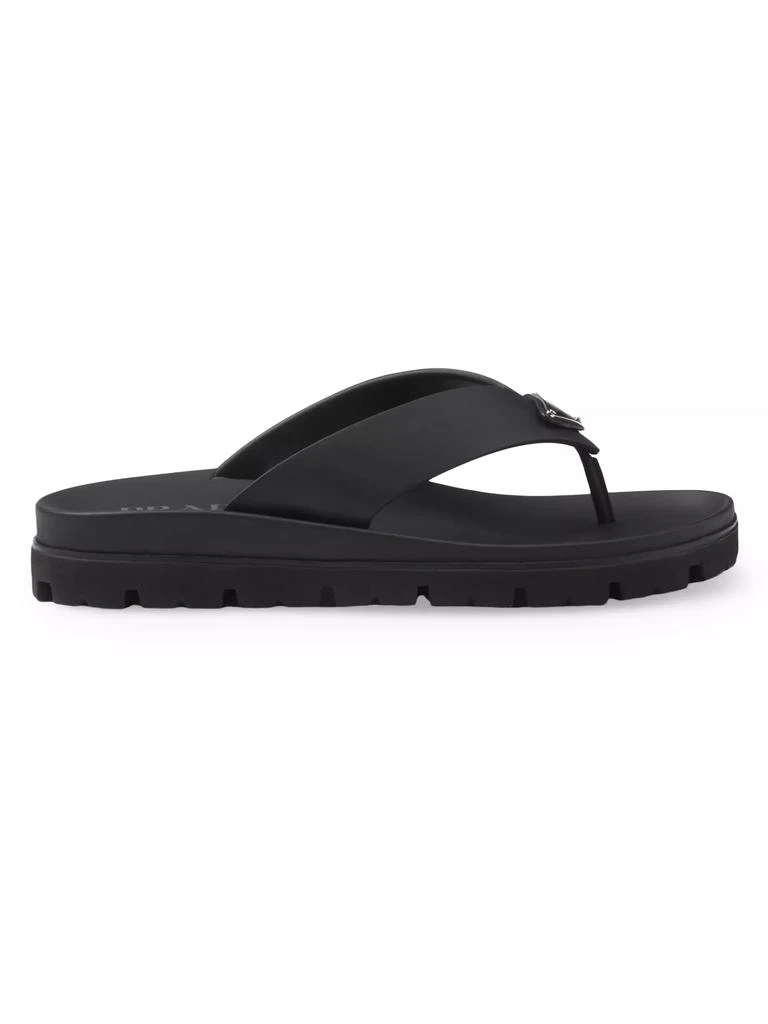 Prada Rubber Thong Sandals 1