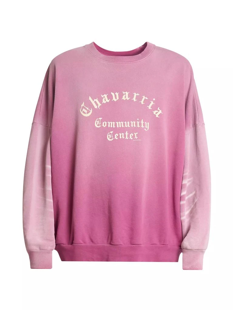 Willy Chavarria Community Center Crewneck Sweatshirt 1