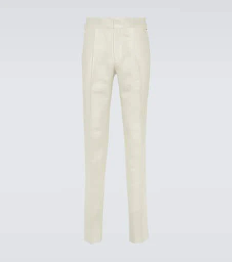 Thom Sweeney Wool, silk, and linen tapered pants 1