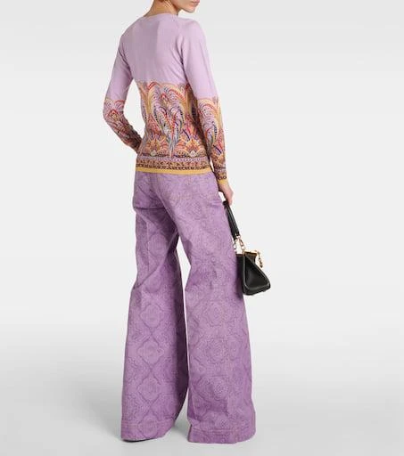 ETRO Printed silk-blend sweater 3