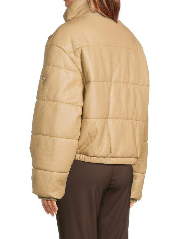 GUESS Faux Leather Puffer Jacket 3