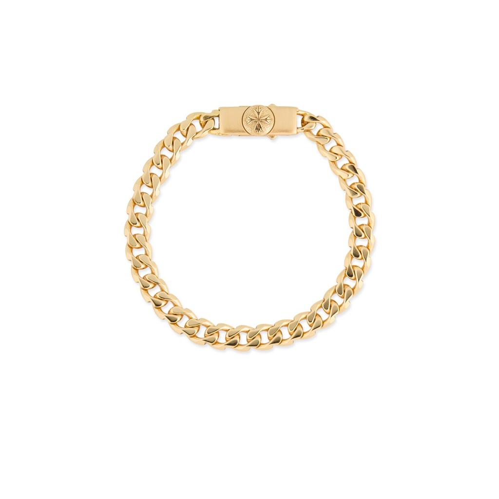Emanuele Bicocchi Emanuele Bicocchi Logo Engraved Edge Chain Bracelet