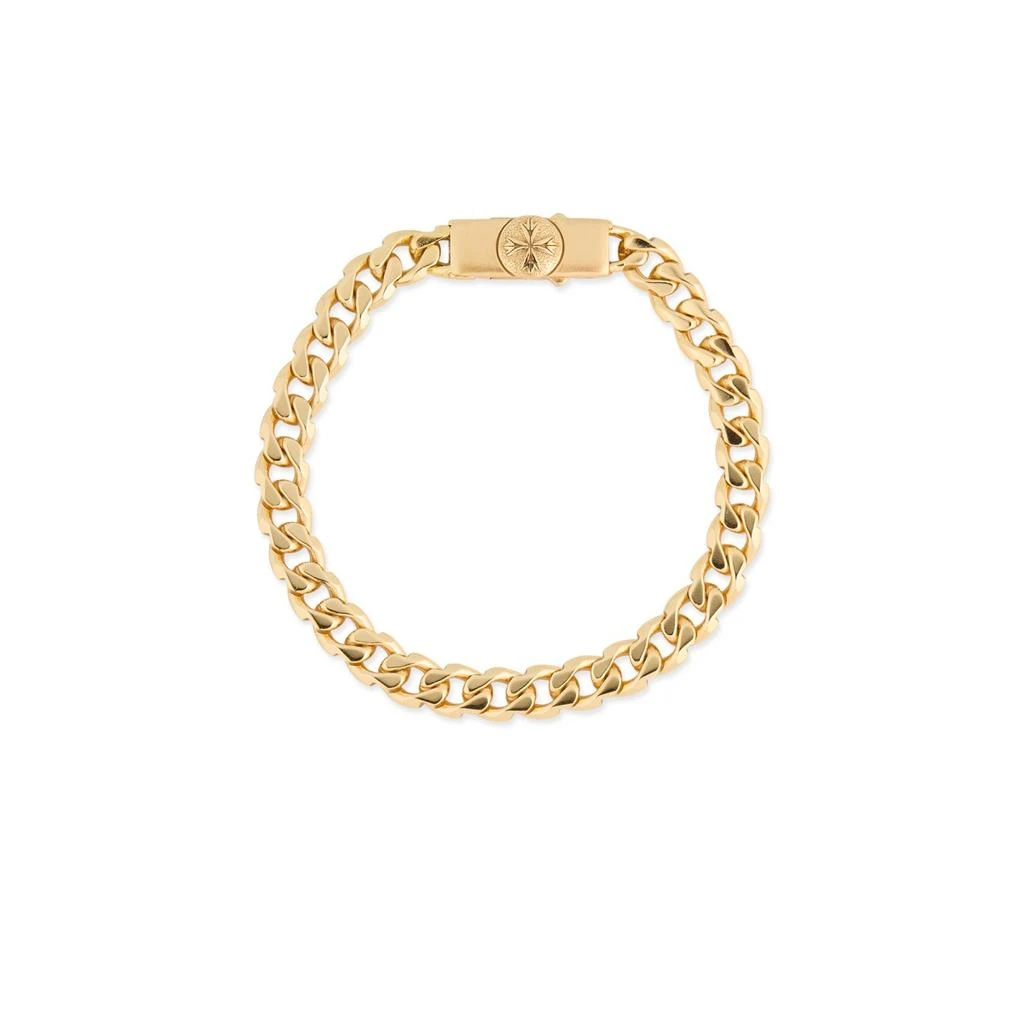 Emanuele Bicocchi Emanuele Bicocchi Logo Engraved Edge Chain Bracelet 1