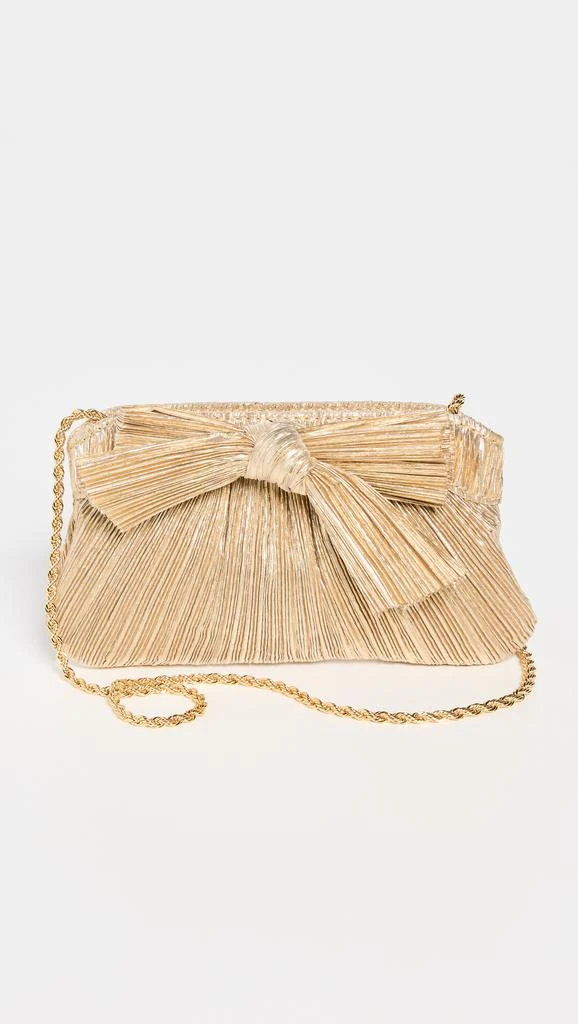 Loeffler Randall Rochelle Pleated Frame Clutch W/ Bow 1