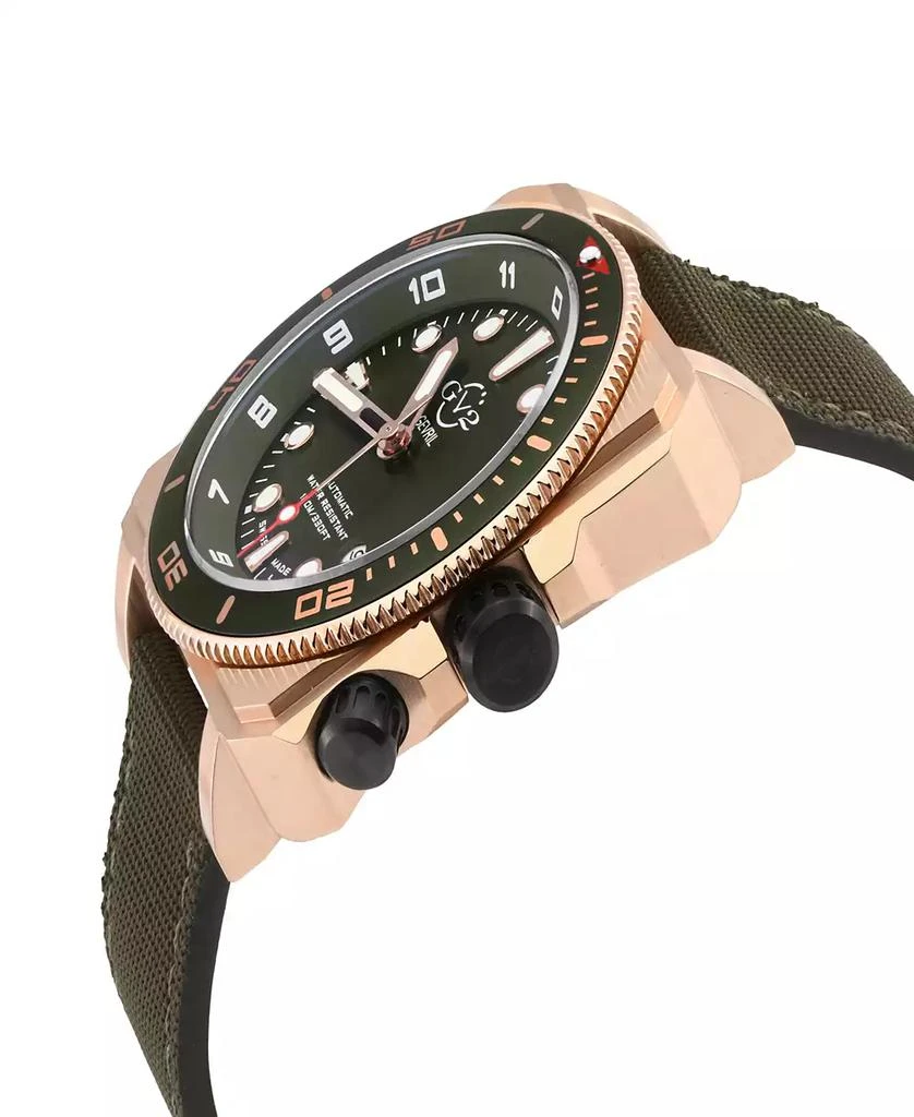 Gevril Men's XO Submarine Black Canvas Strap Watch 44mm 2