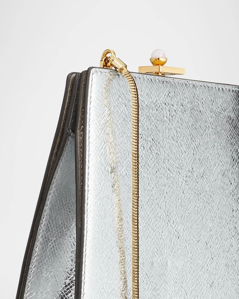 Tory Burch Mini Crushed Metallic Shoulder Bag 4