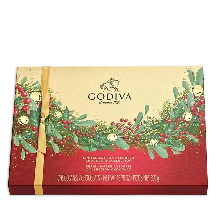Godiva Holiday Wreath Chocolate Assortment Gift Box, 36 Piece 1