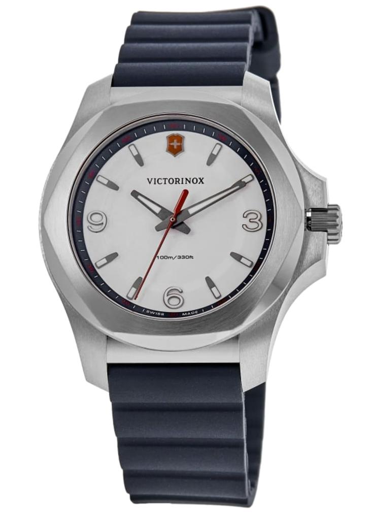 Swiss Army I.N.O.X. V Quartz White Dial Blue Rubber Strap Women's Watch 241919