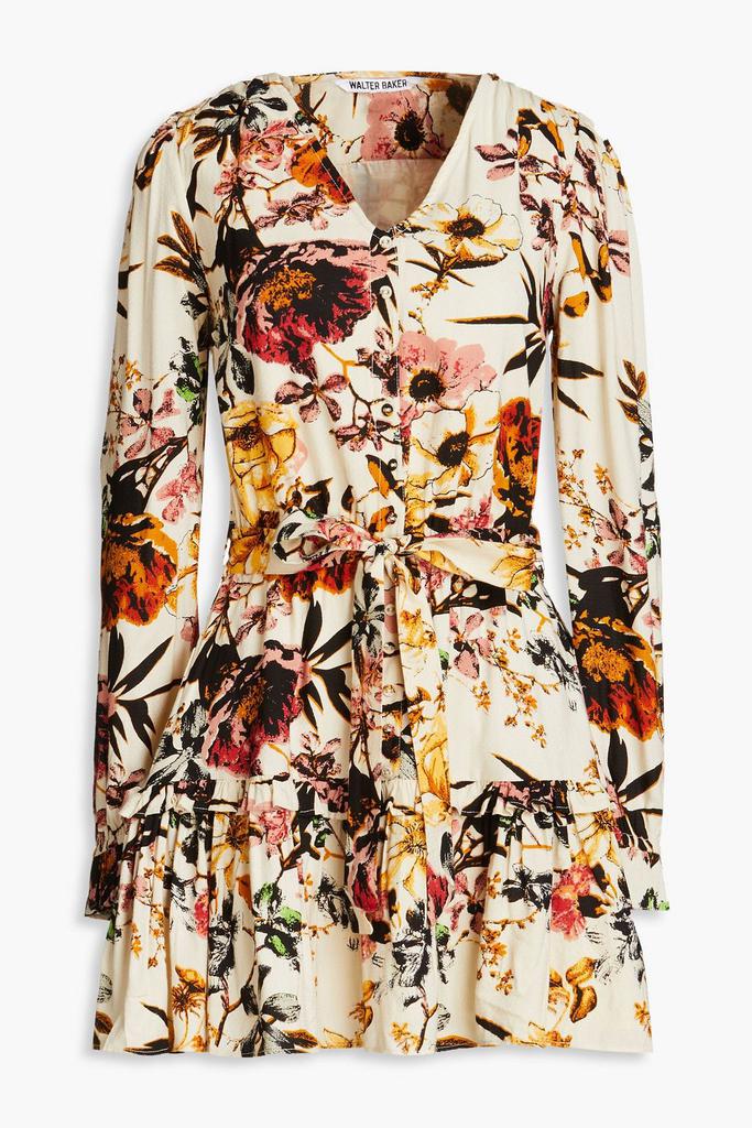 WALTER BAKER Nevilla floral-print jacquard mini dress