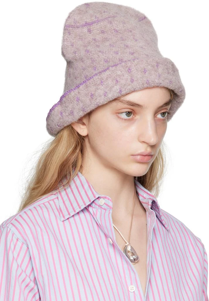 EMILY DAWN LONG SSENSE Exclusive Beige 'A Hat Named Wanda' Hat 2