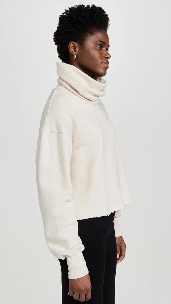 Les Tien Corey Crop Cowl Neck Sweatshirt 3
