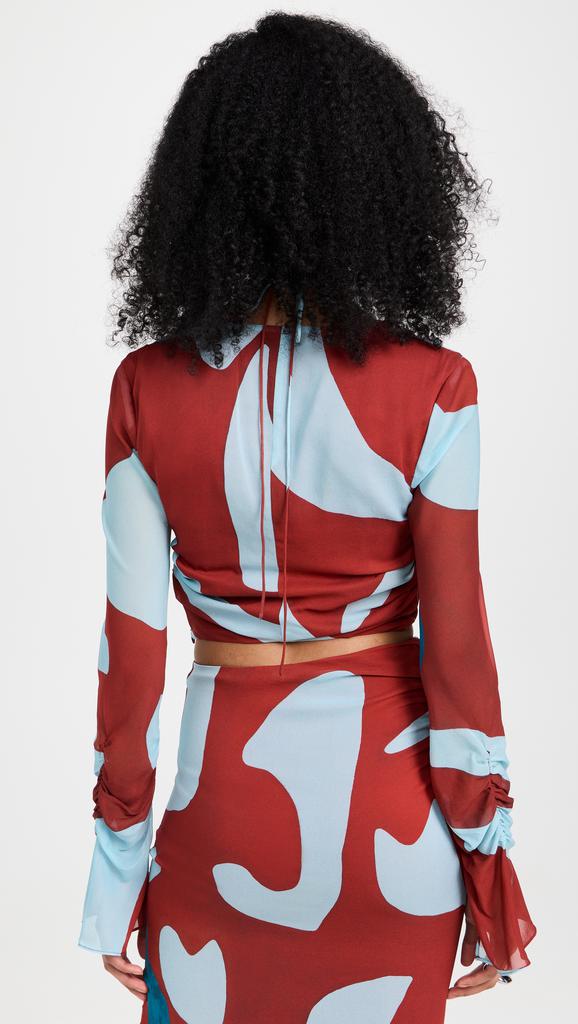 SIR. Frankie Gathered Sleeve Top