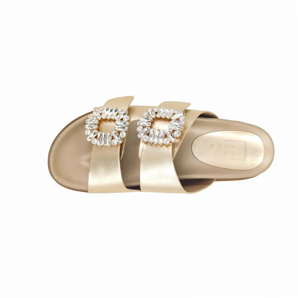 Shu Shop Bridget Rhinestone Slide Sandals 4