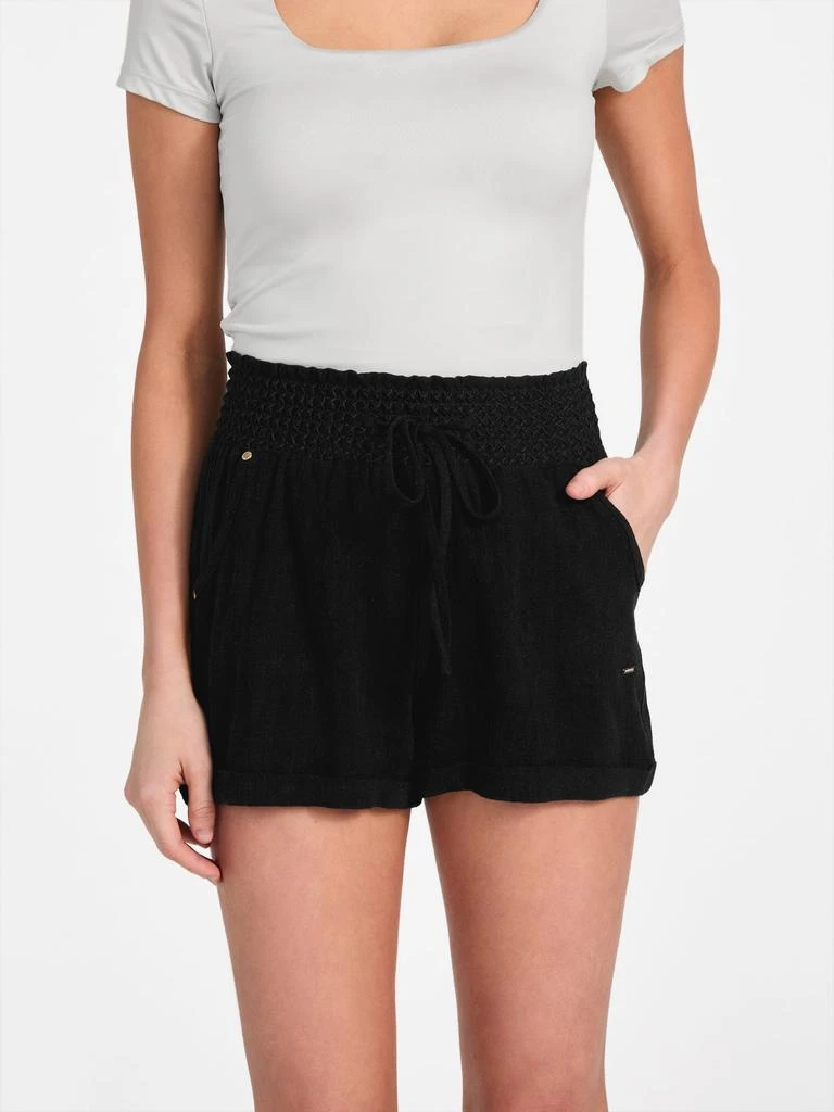 Guess Factory Harper Linen-Blend Shorts 1