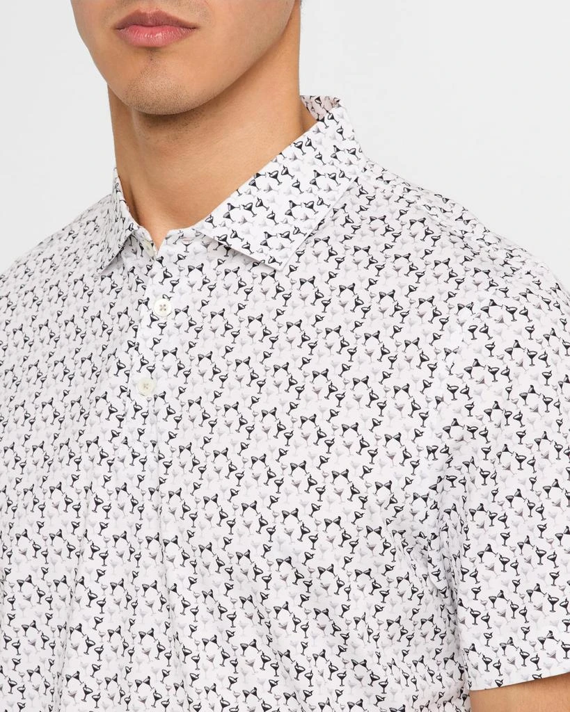 BUGATCHI Men's OoohCotton Victor Cocktail-Print Polo Shirt 5