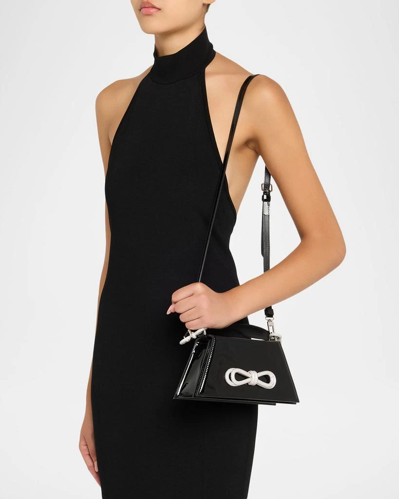 Mach & Mach Samantha Double Bow Patent Leather Shoulder Bag 2