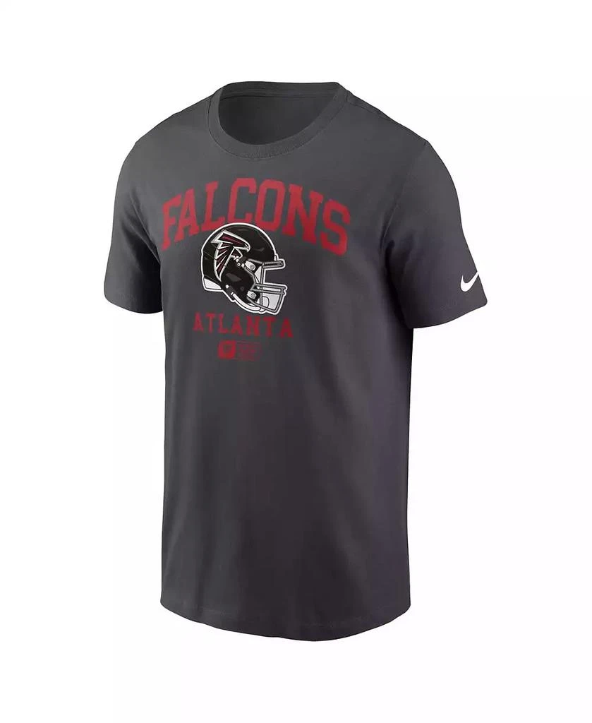 NIKE Men's Anthracite Atlanta Falcons Helmet Essential T-Shirt 3