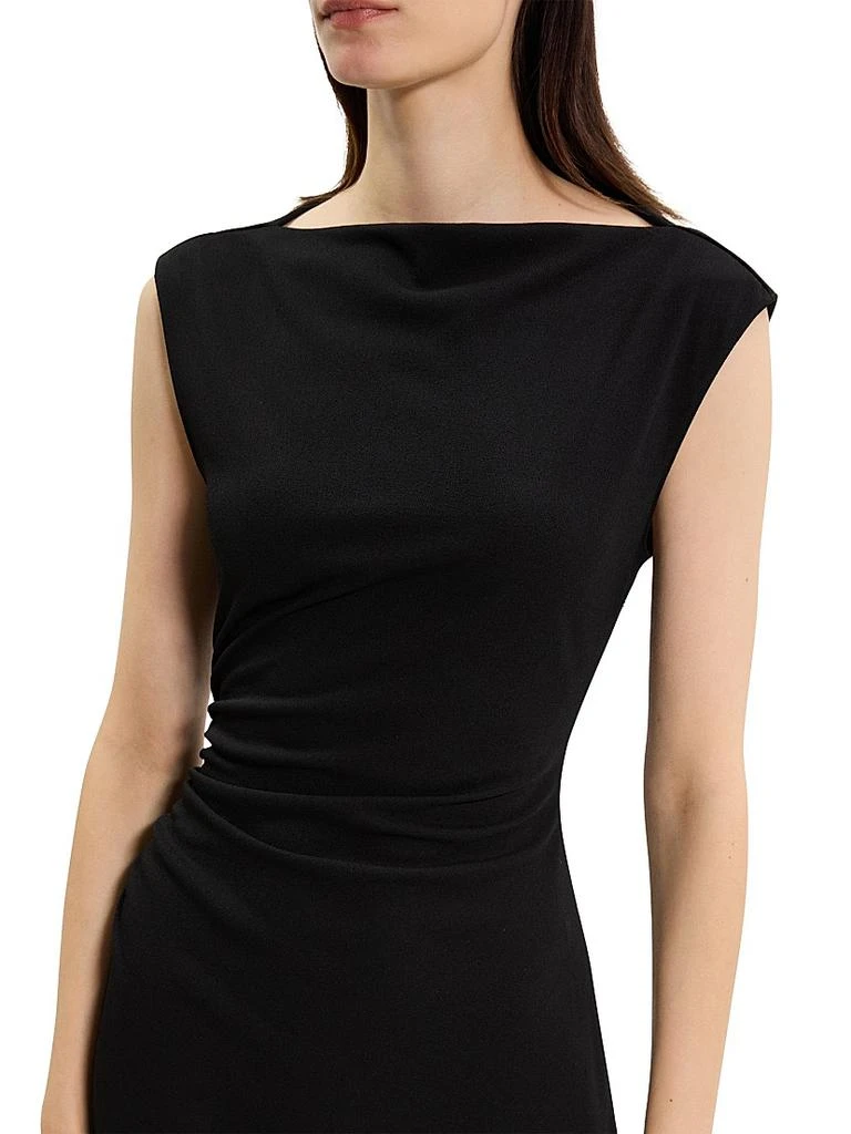 Theory Drape Boatneck Midi-Dress 5