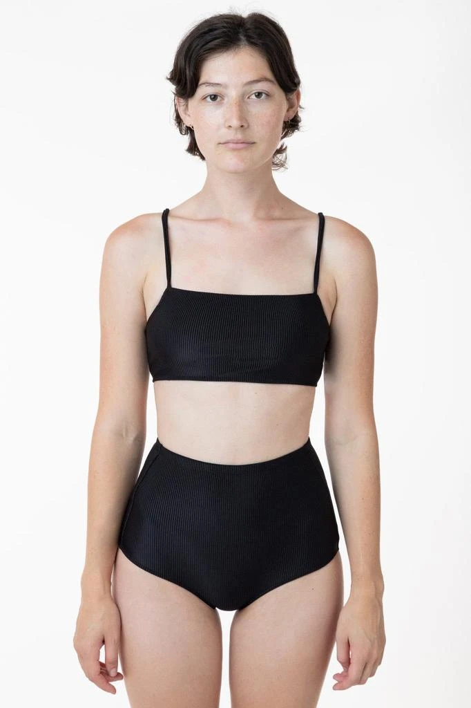Los Angeles Apparel RRS065 - Ribbed High Waist Bikini Bottom 5