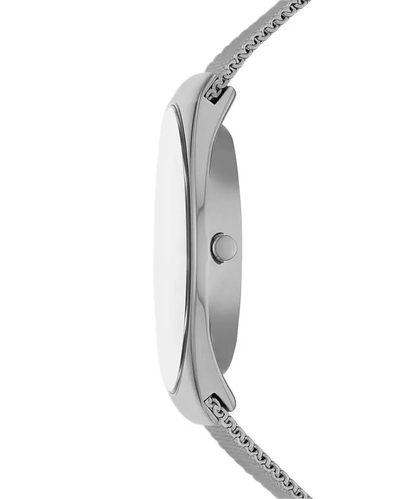 Skagen Men's Grenen Solar Powered Charcoal-Tone Stainless Steel Mesh Watch 37mm 2