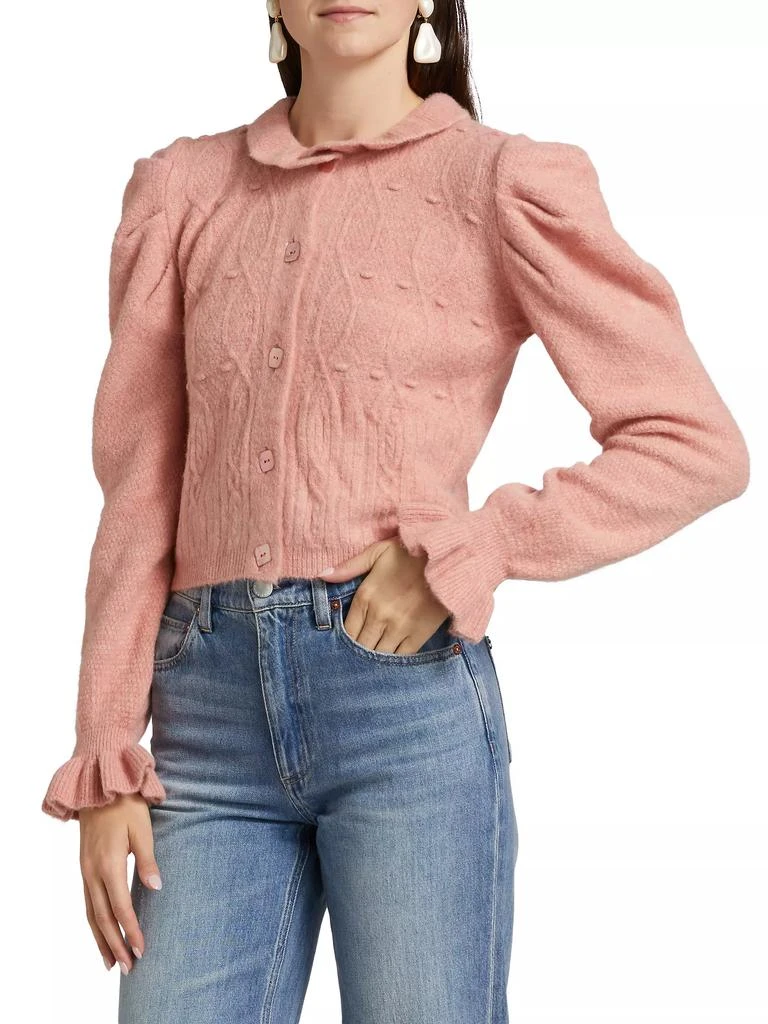 Farm Rio Ruffle Knit Cardigan 4