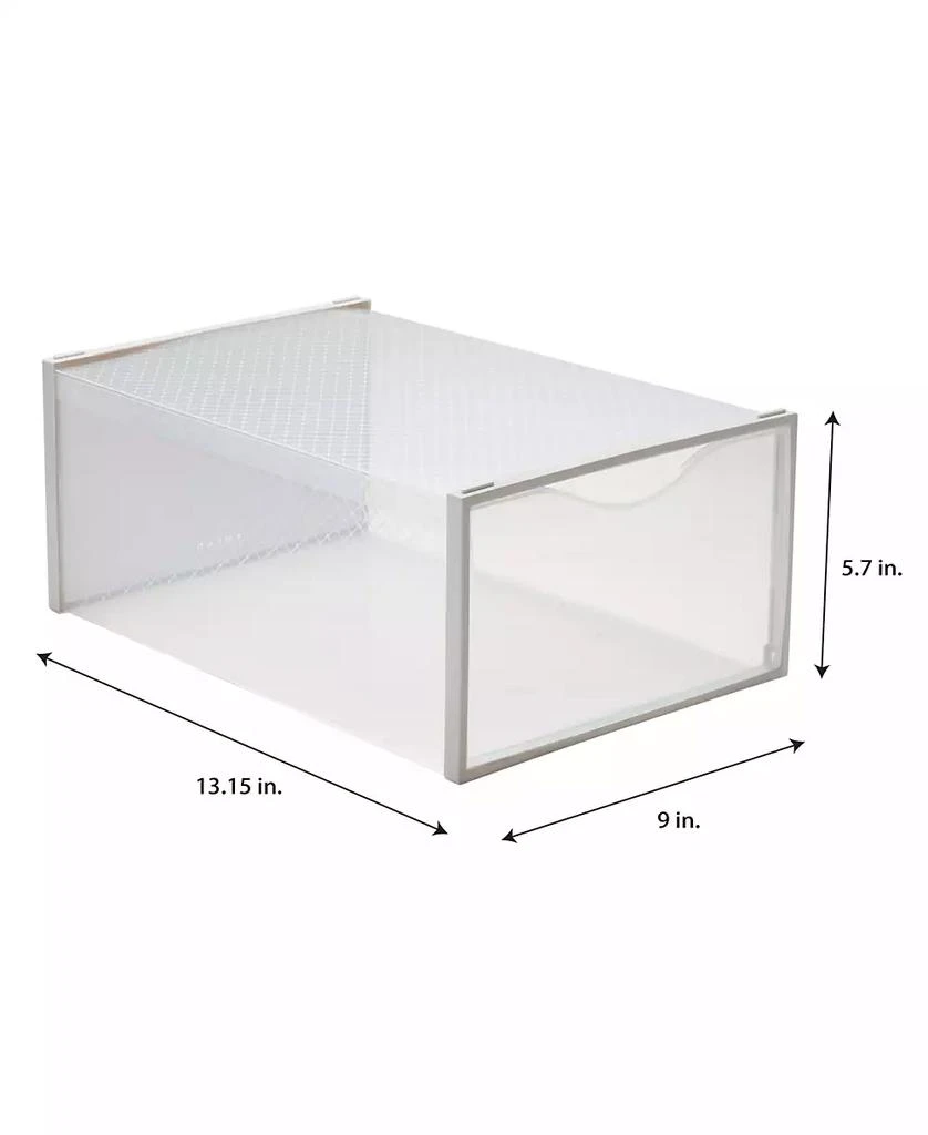 Simplify Set of 12 Stackable Shoe Boxes in White 3