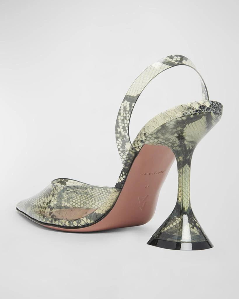 Amina Muaddi Holli Printed Slingback Pumps 4