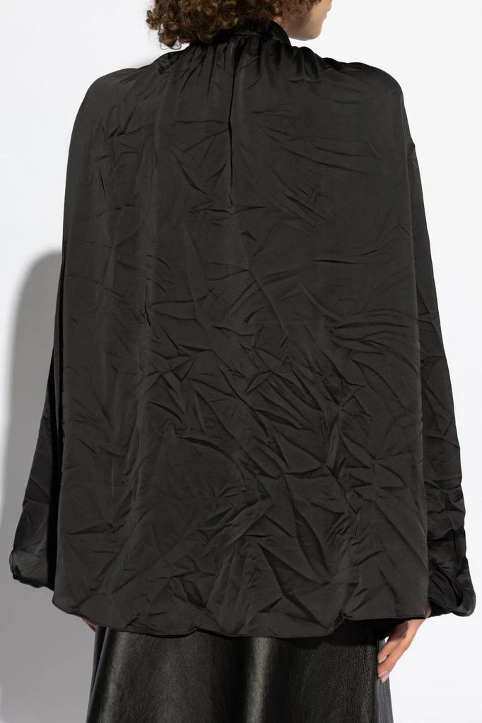 Balenciaga Balenciaga Tie Detailed Button-Up Shirt 3