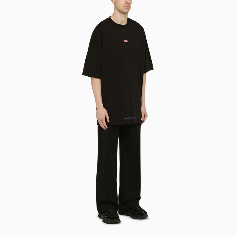 032c Oversized black t-shirt