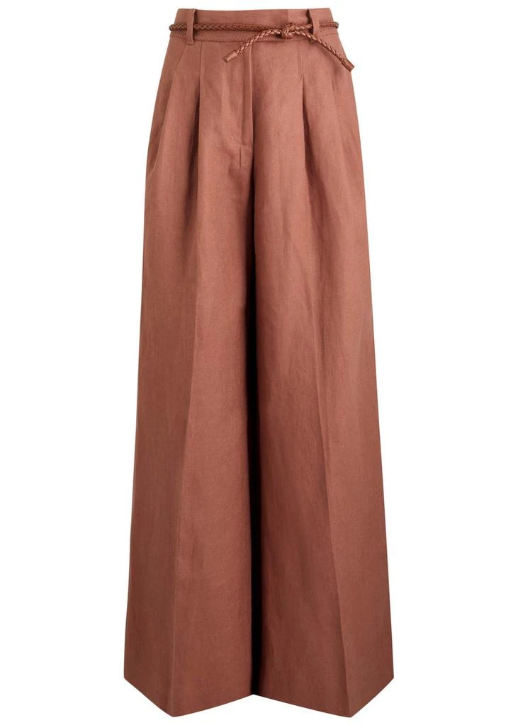 Zimmermann Illuminate wide-leg linen trousers 1