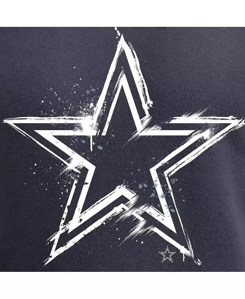 Fanatics Men's Navy Dallas Cowboys Splatter Logo Pullover Hoodie 3