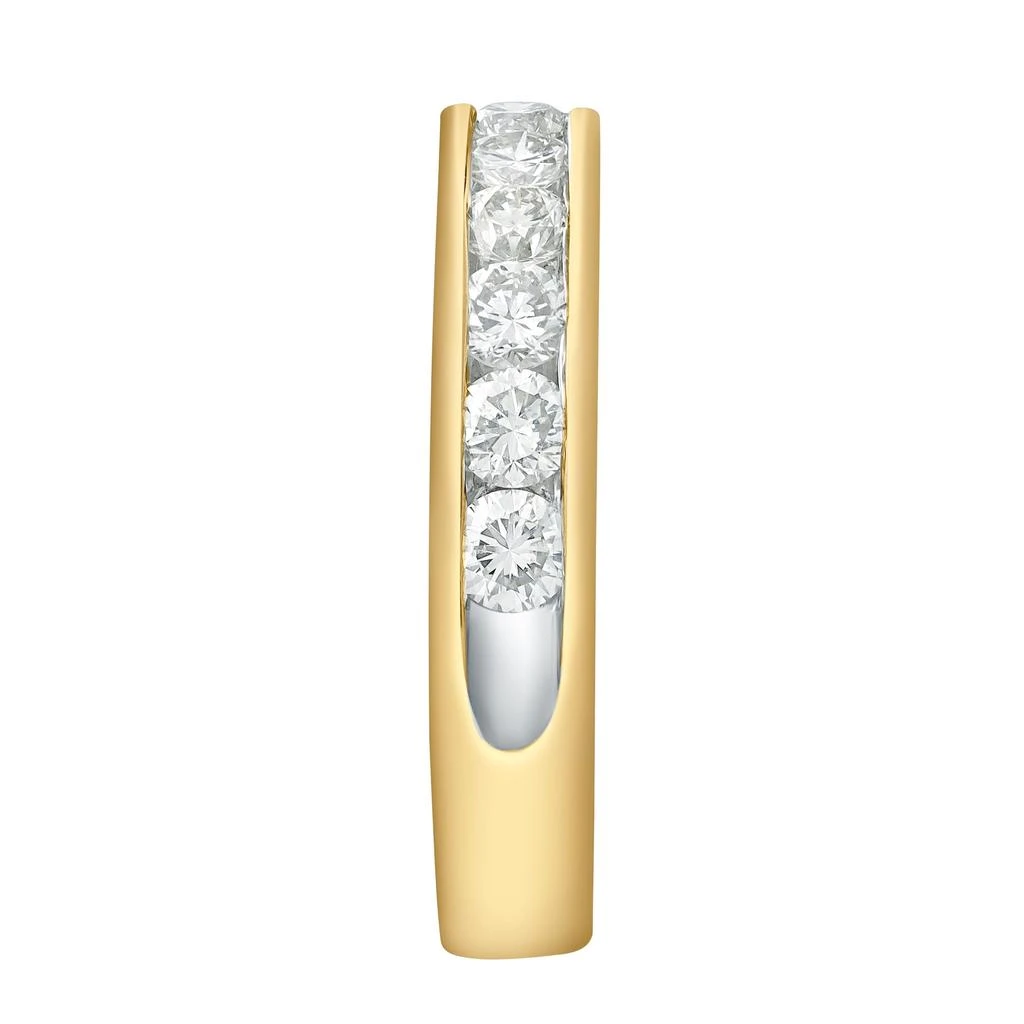 LuvMyJewelry Celvyn 1.00 Ct Natural Diamond Band 14K Gold Ring 3