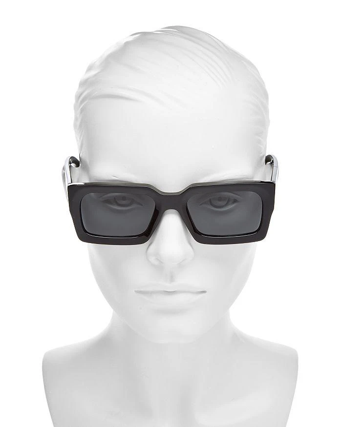 Celine Bold 3 Dots Rectangular Sunglasses, 54mm 3