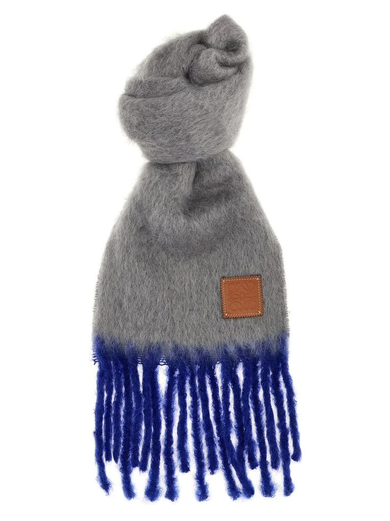 Loewe Loewe Logo-Patch Fringed Scarf 2