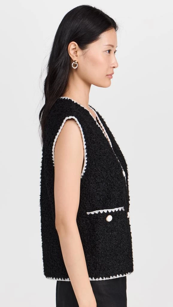 English Factory Faux Shearling Vest 3