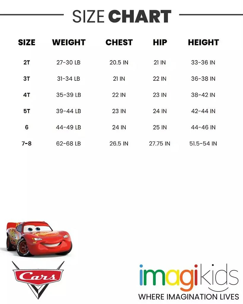 Disney Big Boys Pixar Lightning McQueen Zip Up Winter Coat Puffer Jacket 2