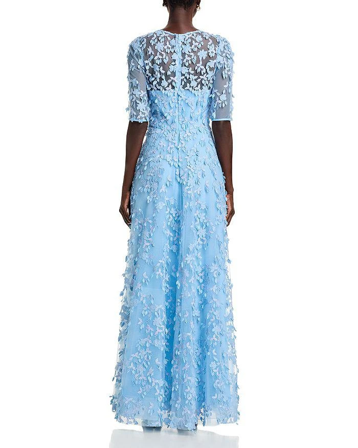 Teri Jon Tulle 3D Petal A Line Gown 4