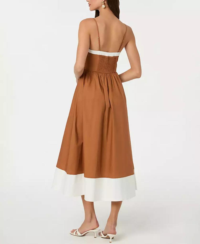 ASTR Women's Knotted-Bust Midi Dress