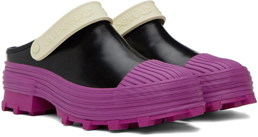 CAMPERLAB Black & Purple Traktori Clogs 4
