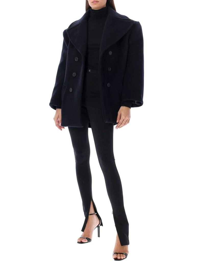 Yves Saint Laurent Saint Laurent Double-Breasted Oversized Peacoat 6