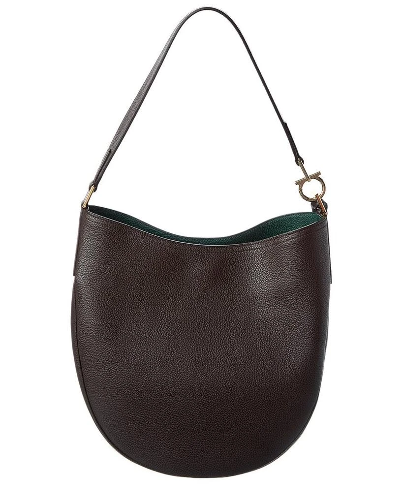 Salvatore Ferragamo Ferragamo North/South Medium Leather Hobo Bag 2
