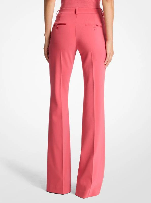 Michael Kors Haylee Stretch Pebble Crepe Flared Trousers 2