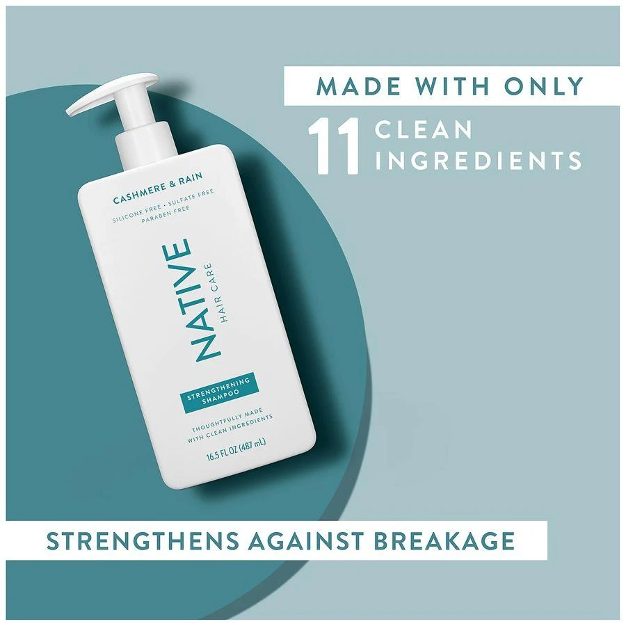 Native Strengthening Shampoo, Sulfate Free, for Women and Men Cashmere & Rain 7