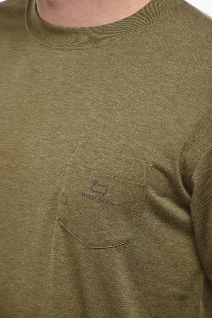 Woolrich Long Sleeved Crew-neck T-Shirt with Breast Pocket 3