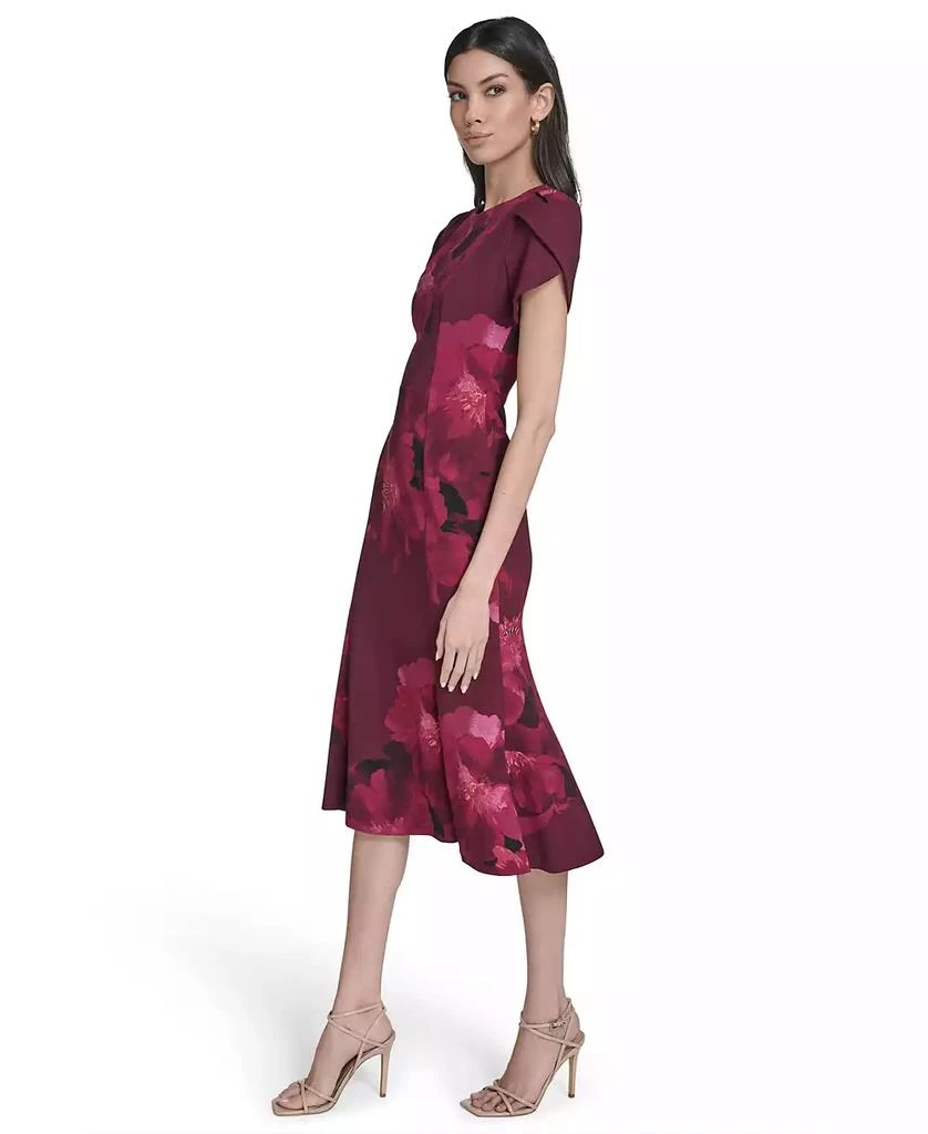 Calvin Klein Women's Crew Neck Short-Sleeve Midi Dress 3