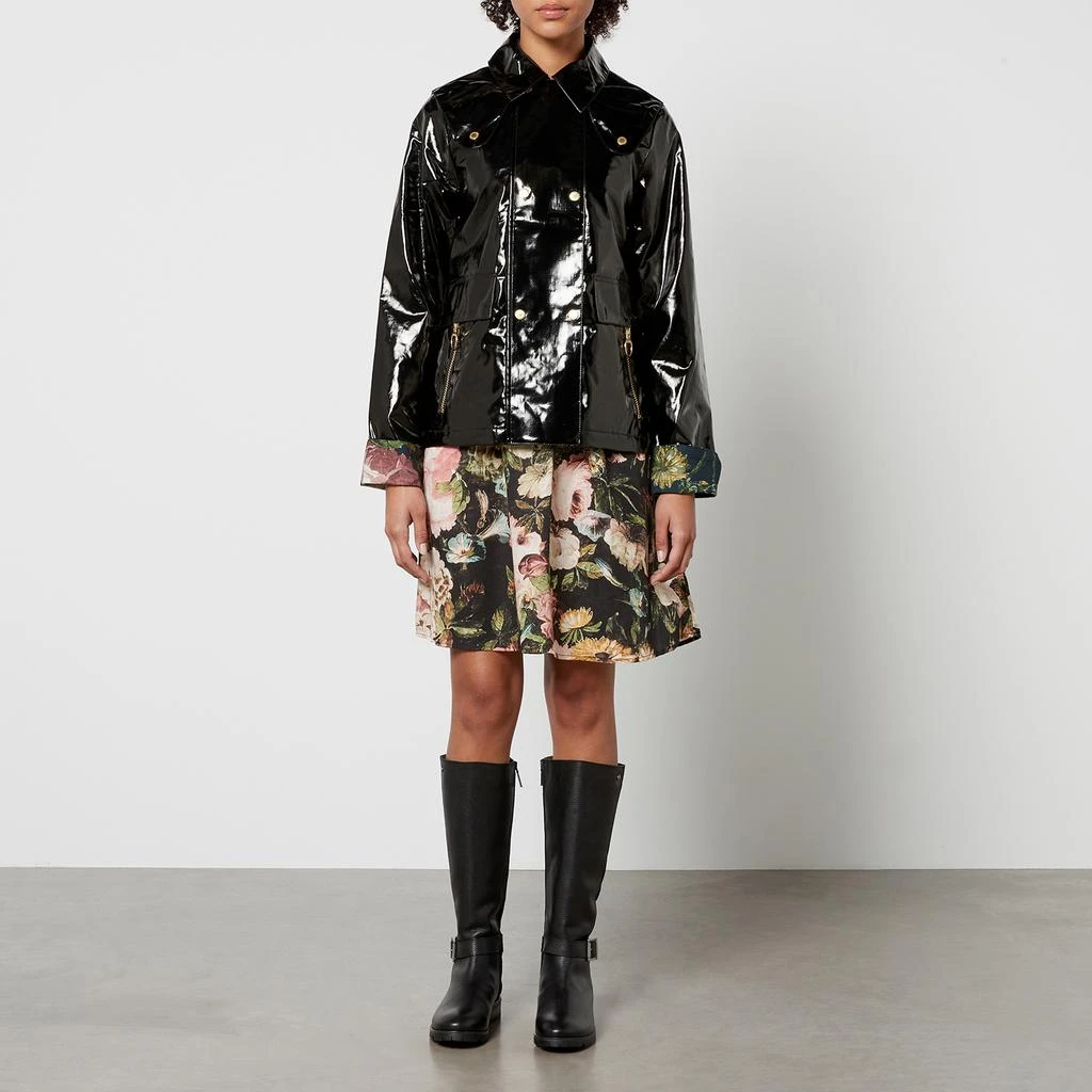 Barbour Casterton Faux Patent-Leather Jacket 3