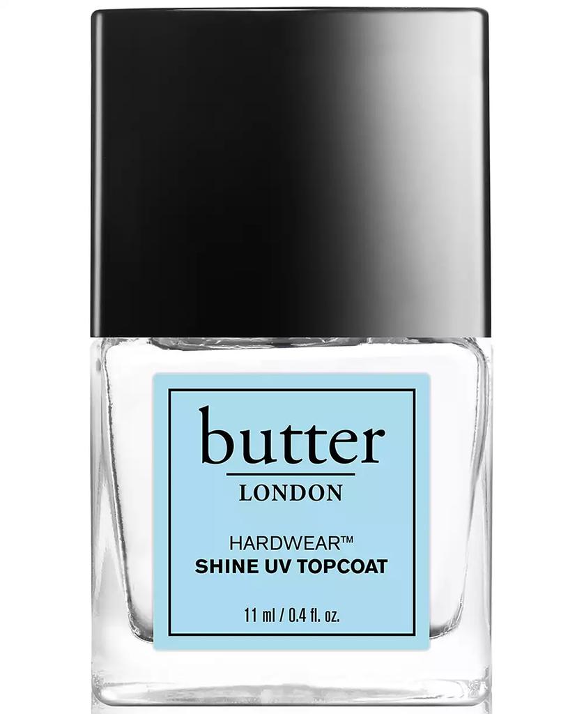 Butter LONDON Hardwear Shine UV Topcoat, 0.4 oz.